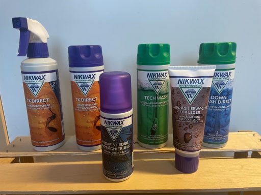 Nikwax TX Direct, Tech Wash, Down Wash, Imprägnierung