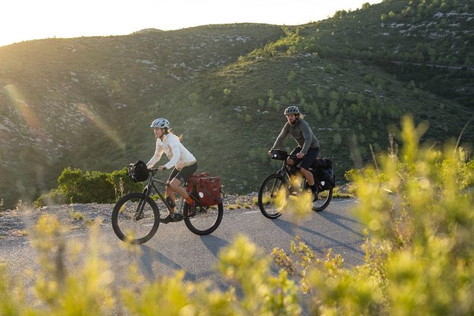 Ortlieb Fahrradtaschen während einer Fahrradtour